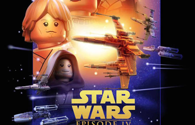 Star Wars Movie Posters in LEGO