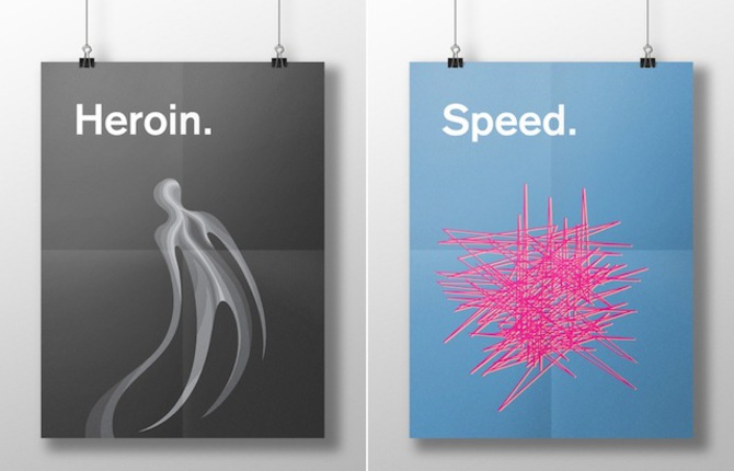 Minimalist Posters of Drugs Symptoms