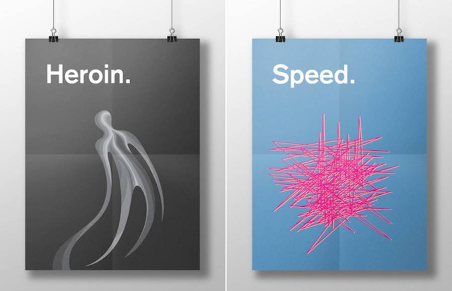 Minimalist Posters of Drugs Symptoms