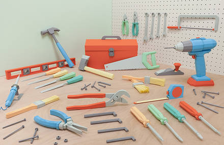 Toolbox made out of paper