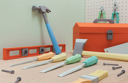 Toolbox made out of paper