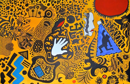 Aboriginal art meets Pop-Art