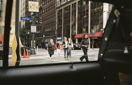 New York Through a Cab Window