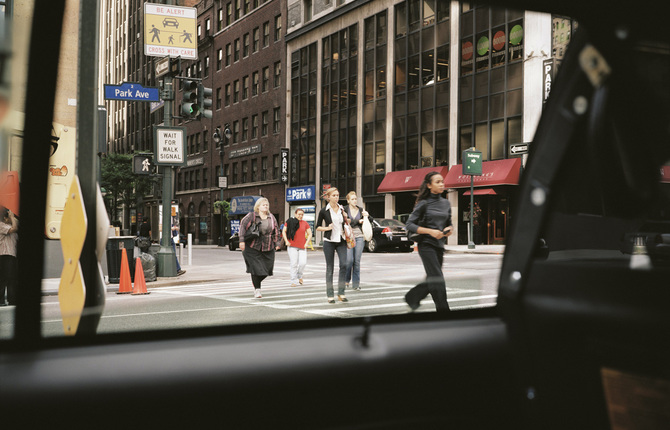 New York Through a Cab Window