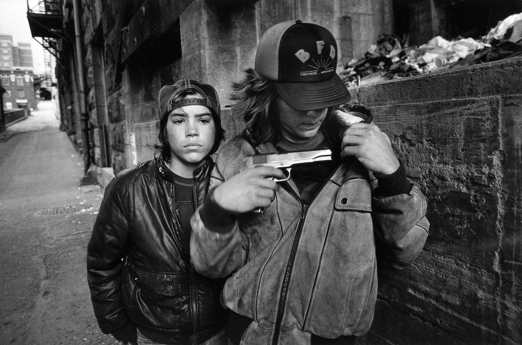 Rat and Mike with a Gun,Seattle, Washington, USA, 1983
