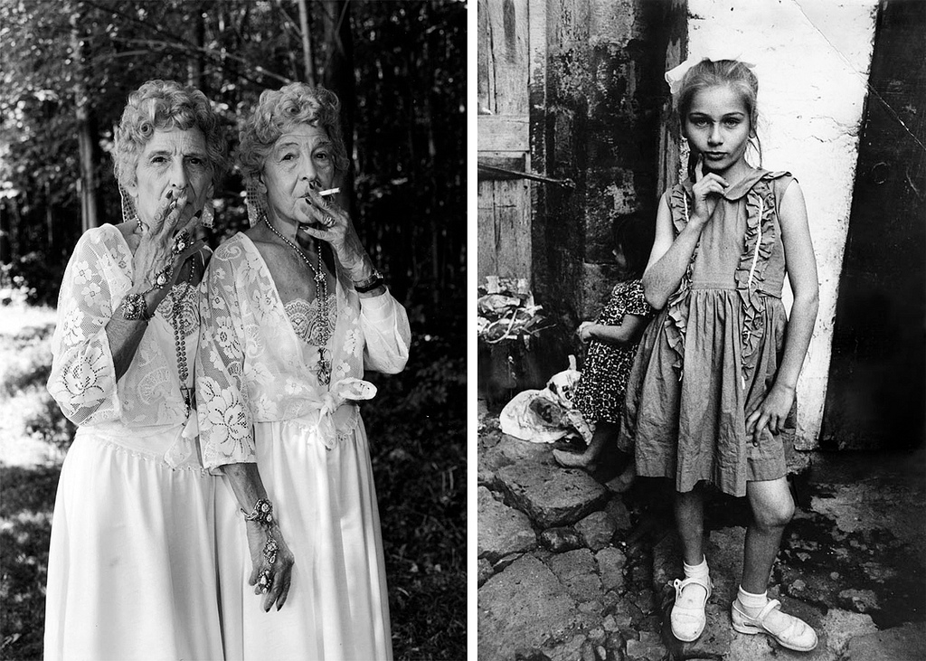 Sue Gallo Baugher et Faye Gallo,Twinsburg, Ohio, 1998 (left), Street Child,Trabzon, Turkey, 1965 (right)