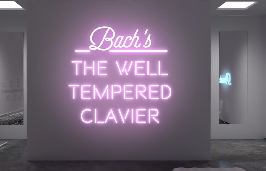 A Neon Light Tribute to Bach