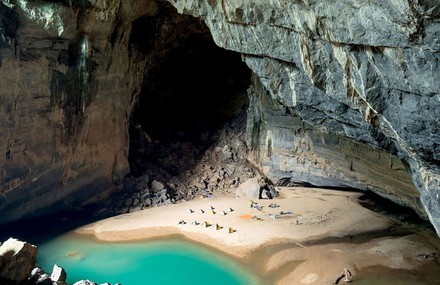 Tiny Secret Beach in a Vietnamese Cave
