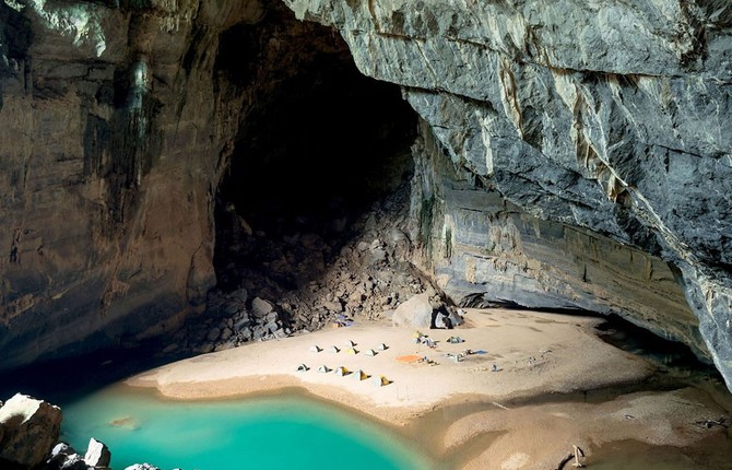 Tiny Secret Beach in a Vietnamese Cave