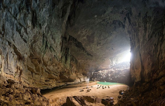 Tiny Secret Beach in a Vietnamese Cave