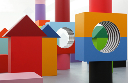 Blocky Art Installation for Children