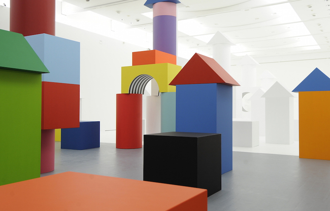 Blocky Art Installation for Children