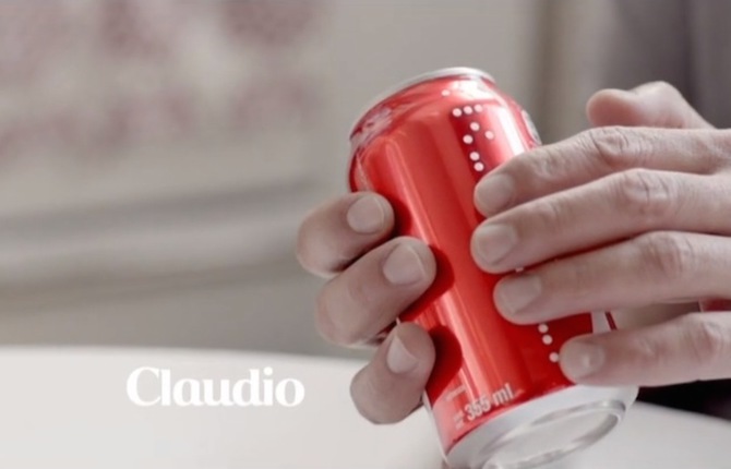 Coca-Cola Unveils Braille Cans for Blind People