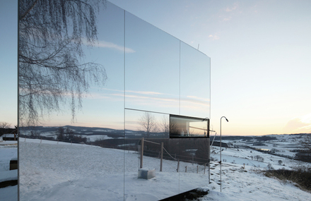 Mirrored Invisible Cabin