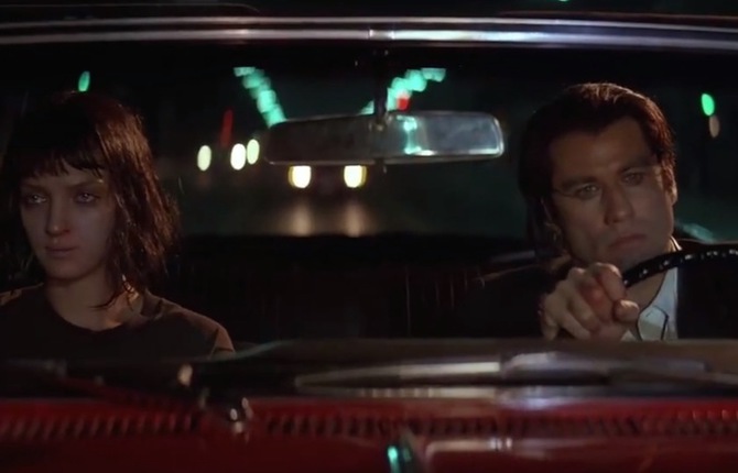 Driving Scenes in the Movies of Tarantino