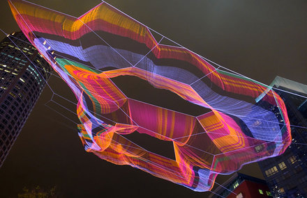 Ethereal Aerial Sculpture High Above Boston