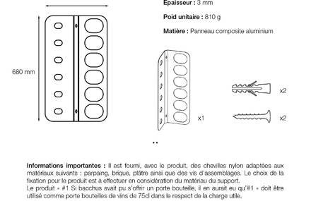Porte bouteilles design Bacchus Made in france