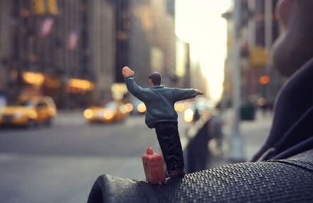 Frustration in Office with Miniature Figures