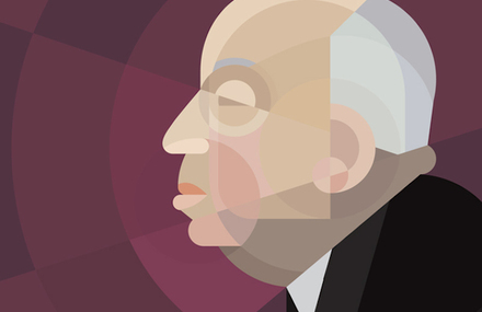 Geometric Illustrations Portraits of Celebrities