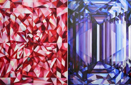Kaleidoscopic Paintings by Michelle Hinebrook