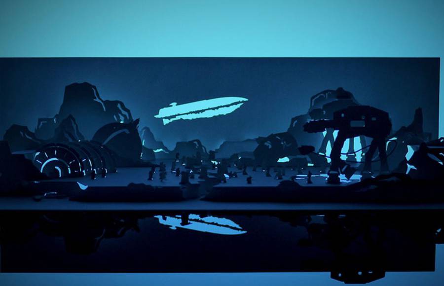 Star Wars 3D Paper Sculptures