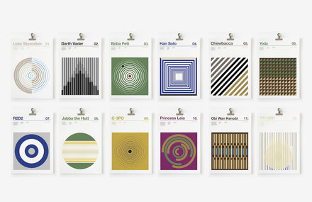 Posters of Star Wars Characters Colors