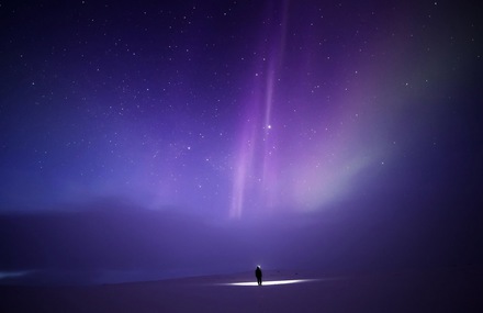 Wanderer in The Arctic Emptiness
