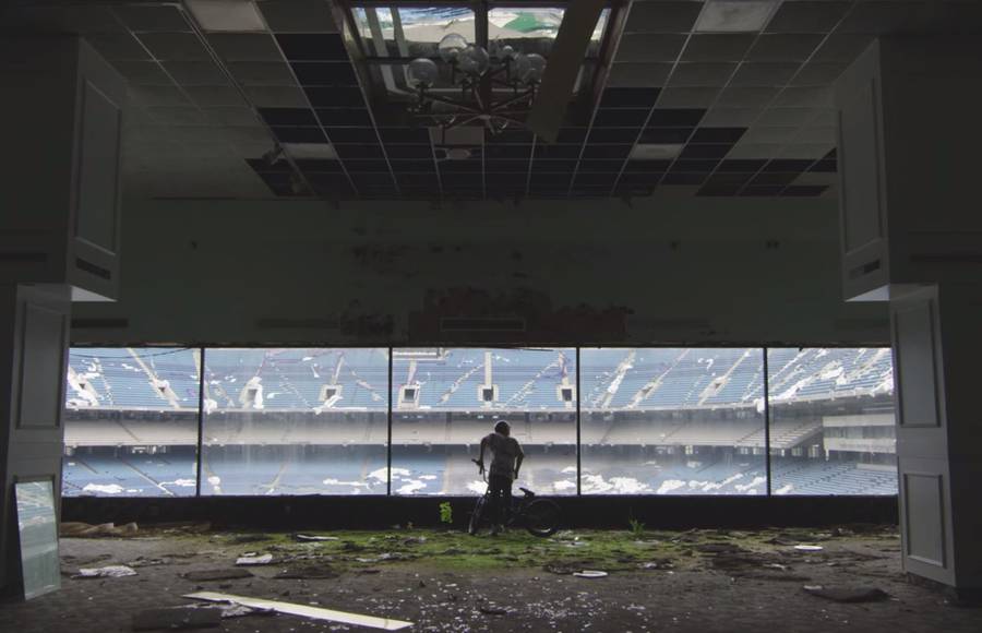 BMX Session in an Abandoned Stadium