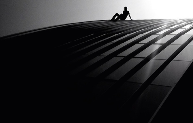 Black and White Photography of Silhouettes