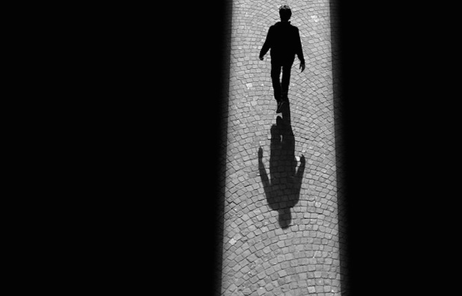Black and White Photography of Silhouettes