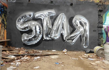 Balloons Lettering Street Art