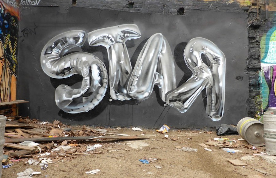 Balloons Lettering Street Art