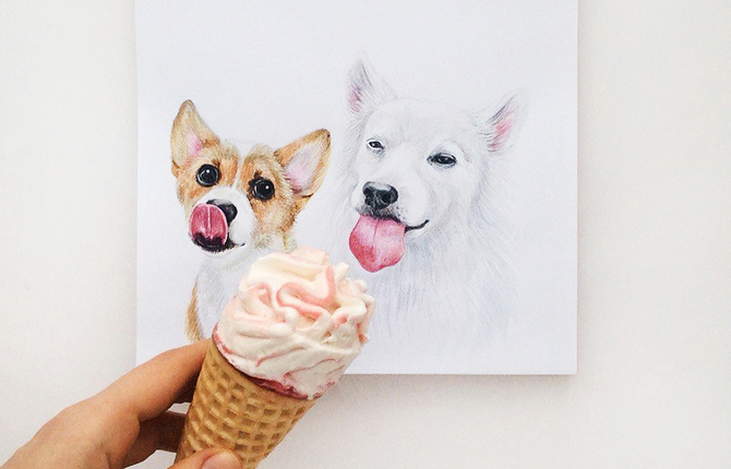 Interactive Dog Illustrations