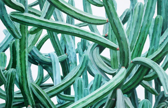 Hyperrealistic Paintings of Cacti