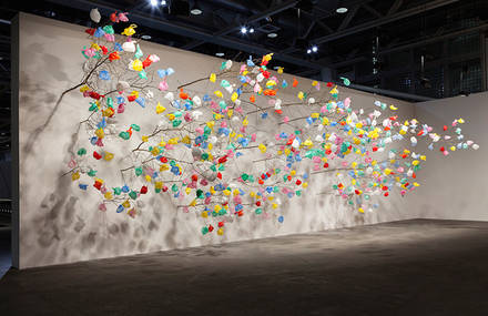 Plastic Tree Installation at Art Basel 2015