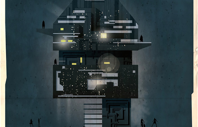 Imaginative Movie Directors Houses Illustrations