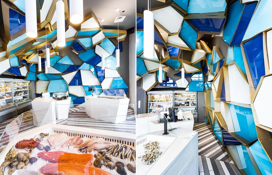 Visual Fishmonger Interior Design in Montreal