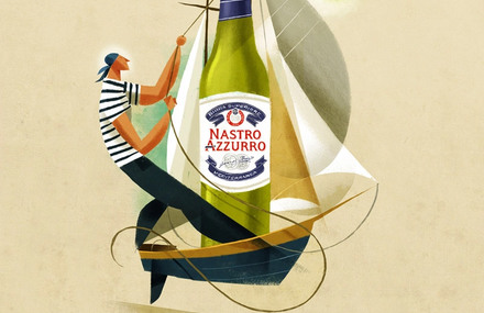 Peroni Illustrations by Riccardo Guasco