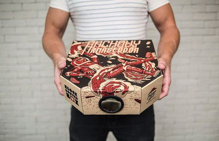 A Pizza Hut Box Turned Into a Movie Projector