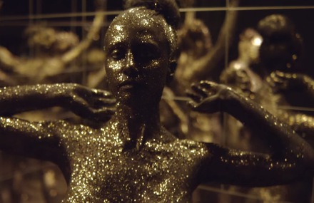 Golden Sequined Beauty of Bodies