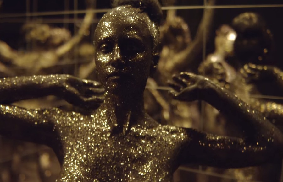 Golden Sequined Beauty of Bodies