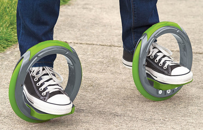 Skateboard Redesigned in Two Wheels