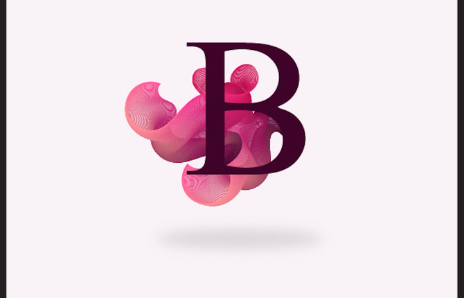 Floral Times New Roman Alphabet Typography