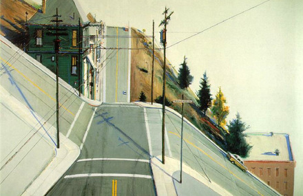 Beautiful Roads and City Paintings by Wayne Thiebaud