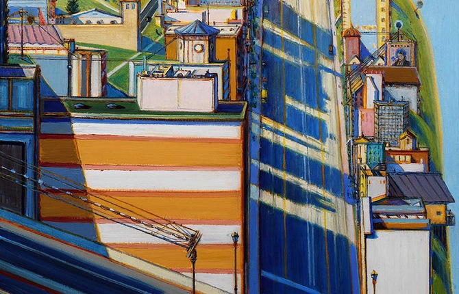 Beautiful Roads and City Paintings by Wayne Thiebaud