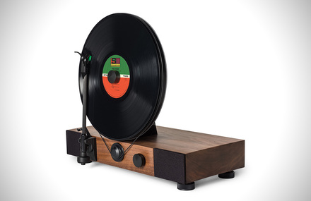Vertical Record Turntable