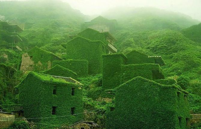 Abandoned Green Village in China