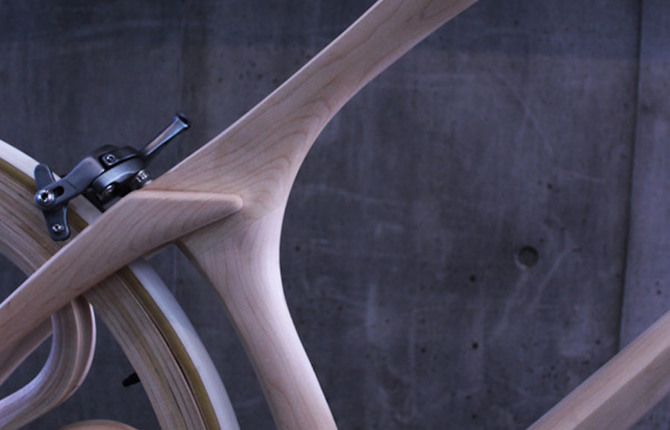 Futuristic Wooden Bicycle