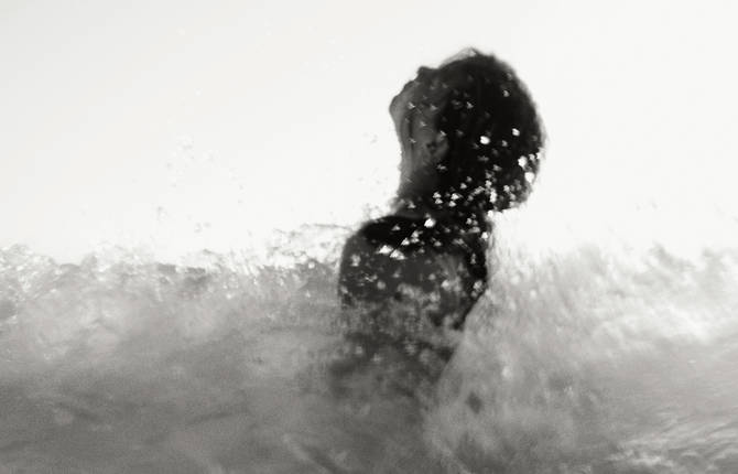 Black and White Underwater Photography of Children