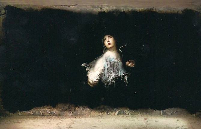 Classical Paintings in Abandoned Buildings